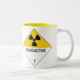 radioaktiv zweifarbige tasse