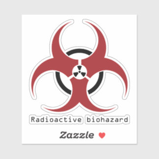radioaktive Biogefährdung Aufkleber