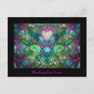 Radioaktive Liebe Postkarte