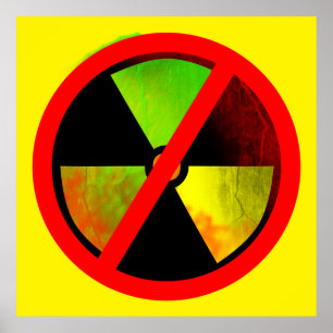 Radioaktive No Nukes Anti-Nuklear Poster