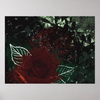 Radioaktive Rose Poster