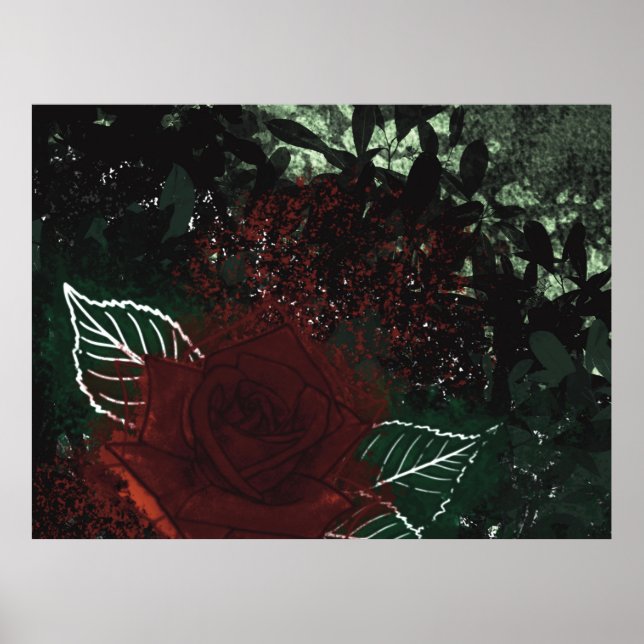 Radioaktive Rose Poster (Vorne)