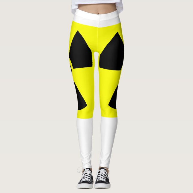 Radioaktive weiße Leggings (Vorderseite)