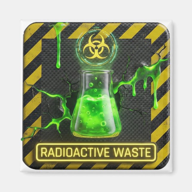 Radioaktiver Abfall Absinthe Magnet (Vorne)