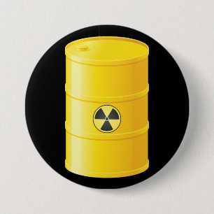 Radioaktiver Abfall-Button Button