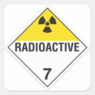Radioaktiver Aufkleber 7
