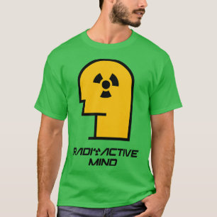 Radioaktiver Geist mit Kopfform in gelber Farbe T-Shirt