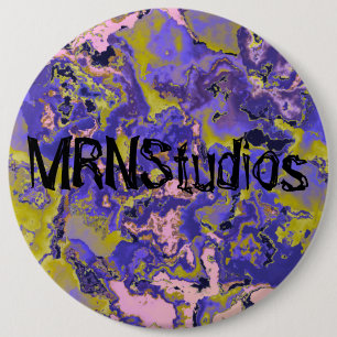 Radioaktiver Marmor Button