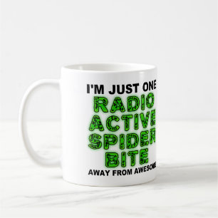 Radioaktiver Spinnenbiss Lustiger Becher oder Reis Kaffeetasse