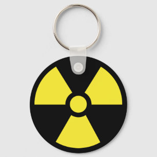 Radioaktiver Symbol-Schlüsselanhänger Schlüsselanhänger