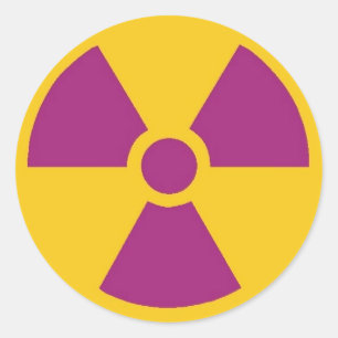 Radioaktives Aufkleber