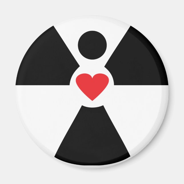 radioaktives Engelherz Magnet (Vorne)