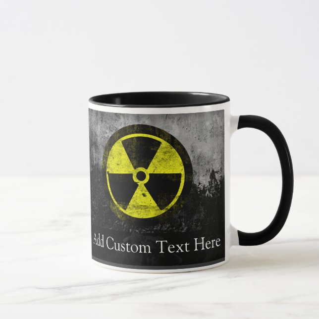 Radioaktives Grunge Tasse (Rechts)