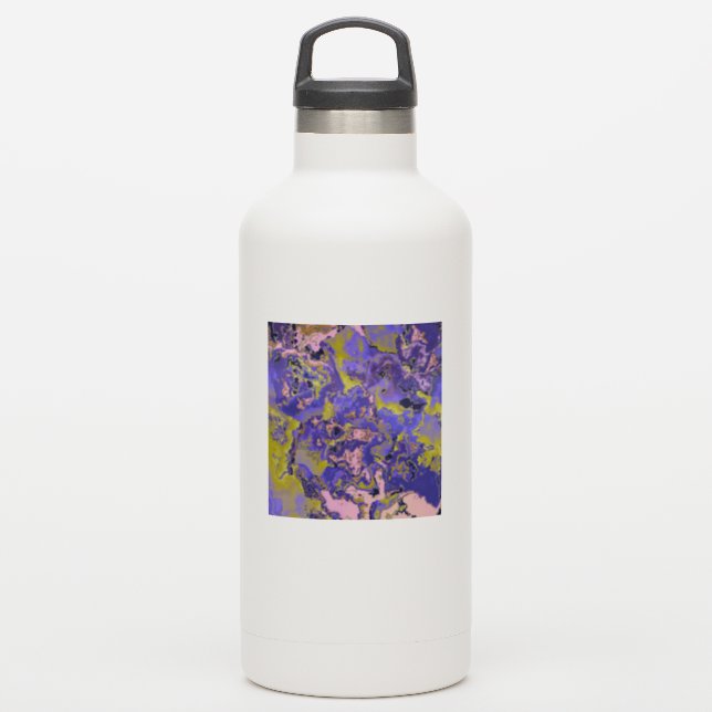 Radioaktives Marmor Aufkleber (Wassserflasche)