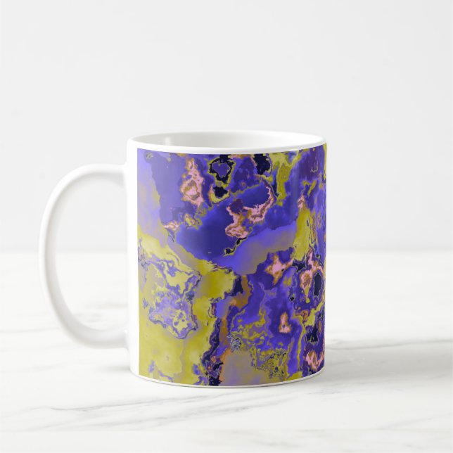 Radioaktives Marmor Kaffeetasse (Links)