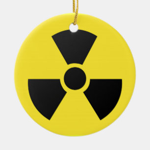 Radioaktives Schild-Ornament Keramik Ornament
