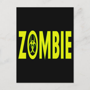 Radioaktives Zombie Postkarte