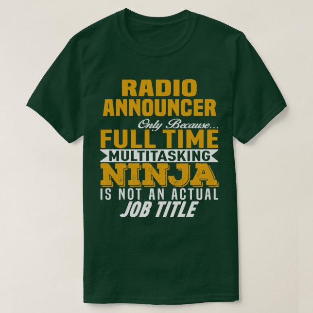 Radioankündigung 12 T-Shirt (Design vorne)