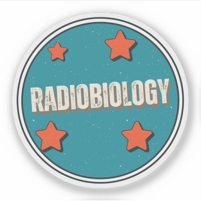 Radiobiologie Aufkleber (Vorderseite)