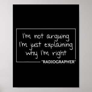Radiographer Gift Funny Job Titel Beruf Geburt Poster
