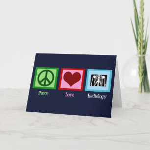 Radiologe Frieden Liebe Radiologie Urlaub Karte
