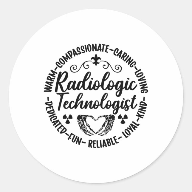 Radiologic Technologist Nurse Xray Radiology Tech Runder Aufkleber (Vorderseite)