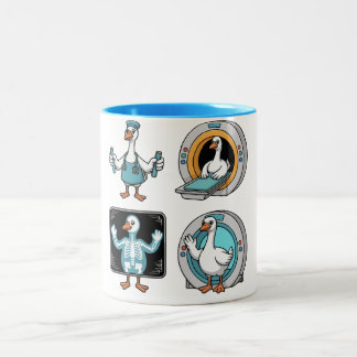 Radiologic Technologist Silly Goose , Funny X-Ray Zweifarbige Tasse