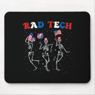 Radiologie 4. Juli Rad-Tech X-Ray-Tech Skelett Mousepad