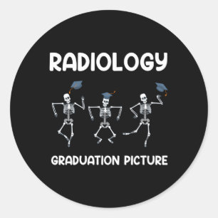 Radiologie Abschluss MRT Technologe Radiologie Te Runder Aufkleber