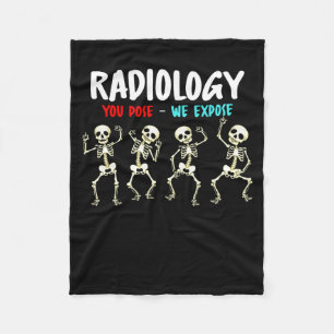 Radiologie Ihre Pose, wir entdecken tanzendes Skel Fleecedecke