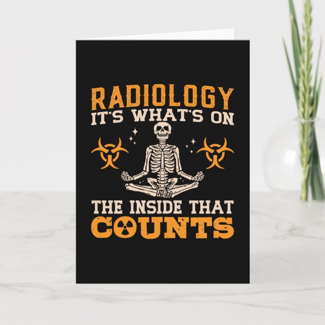 Radiologie ist das, was auf dem Technologen steht Karte (Vorderseite)