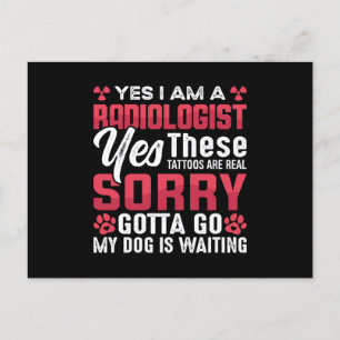 Radiologie Krass Tech Ja, ich bin Radiologe Xray Postkarte