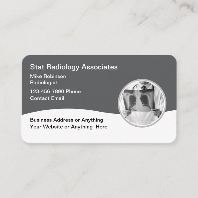 Radiologie Medical Imaging Services Visitenkarte (Vorderseite)