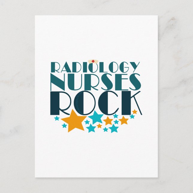 Radiologie Nurses Rock Postkarte (Vorderseite)