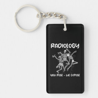 Radiologie, Pose, die wir aufdecken Tanzskelett Schlüsselanhänger