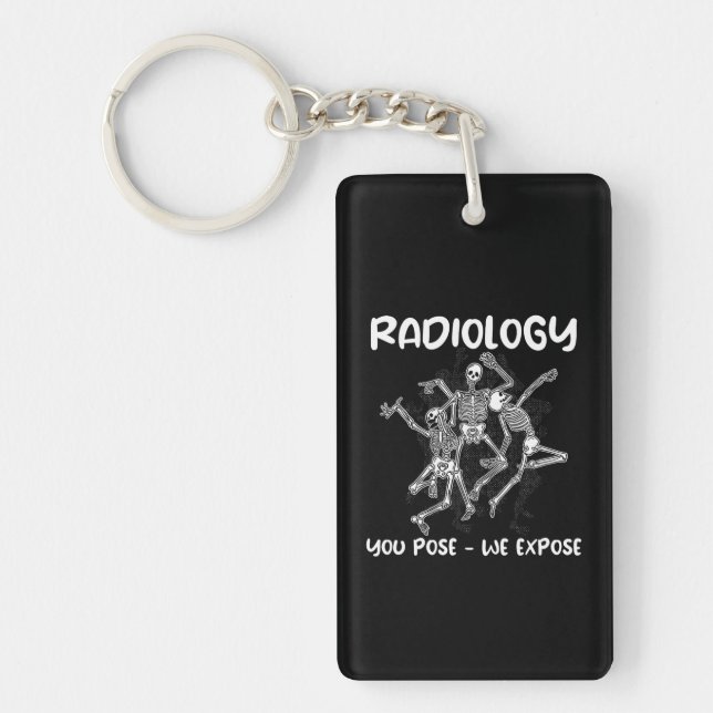 Radiologie, Pose, die wir aufdecken Tanzskelett Schlüsselanhänger (Vorderseite)