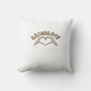 Radiologie Skeleton Heart Hands Classic Kissen