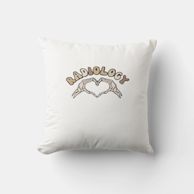 Radiologie Skeleton Heart Hands Classic Kissen (Vorderseite)