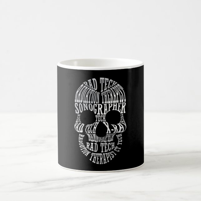 Radiologie Tech Krass Tech Skull Technologist Xray Kaffeetasse (Mittel)