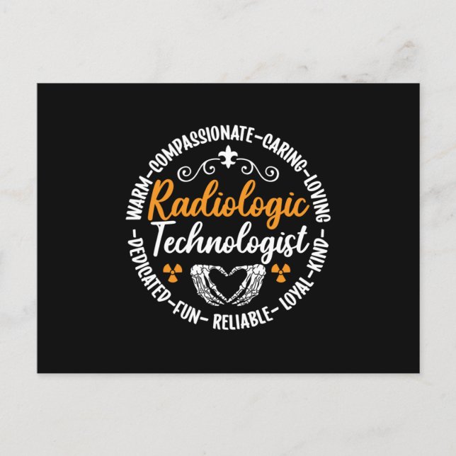Radiologie Tech Radiologiologist Nurse Xray Postkarte (Vorderseite)