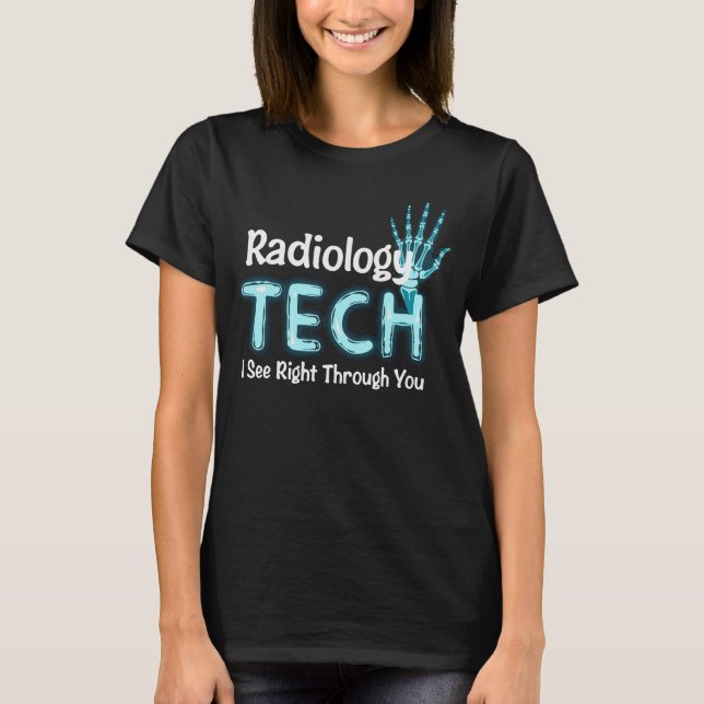 Radiologie Tech Spaß X Ray T-Shirt (Vorderseite)