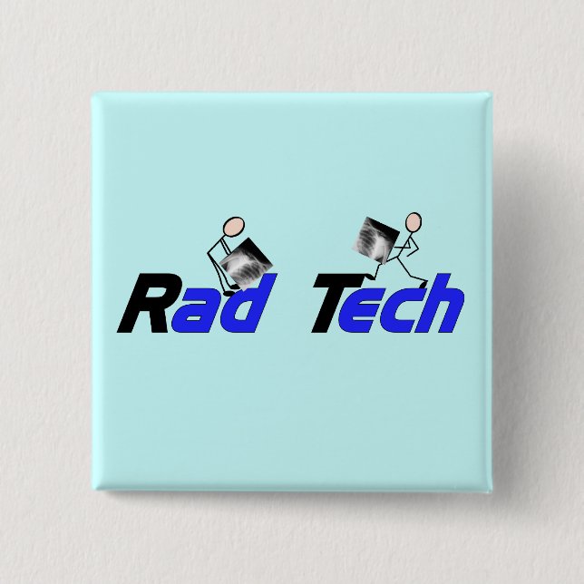 Radiologie-Techniker"krasser Tech-" Geschenke Button (Vorderseite)
