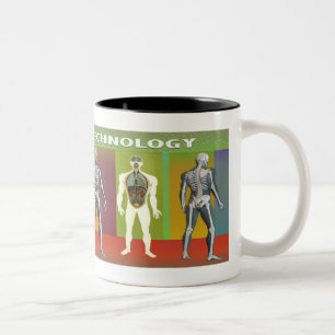 RADIOLOGIE-TECHNOLOGIE-ANGEWANDTE ZWEIFARBIGE TASSE