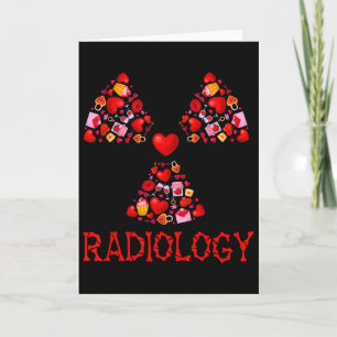 Radiologie Valentinsherzen Süße Radiologe Röntgen  Karte