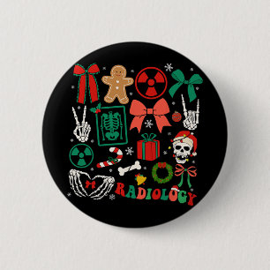 Radiologie-Weihnachten Rad Tech Kokette Schleife R Button