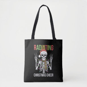 Radiologie Weihnachten Santa Skelett Röntgenassist Tasche