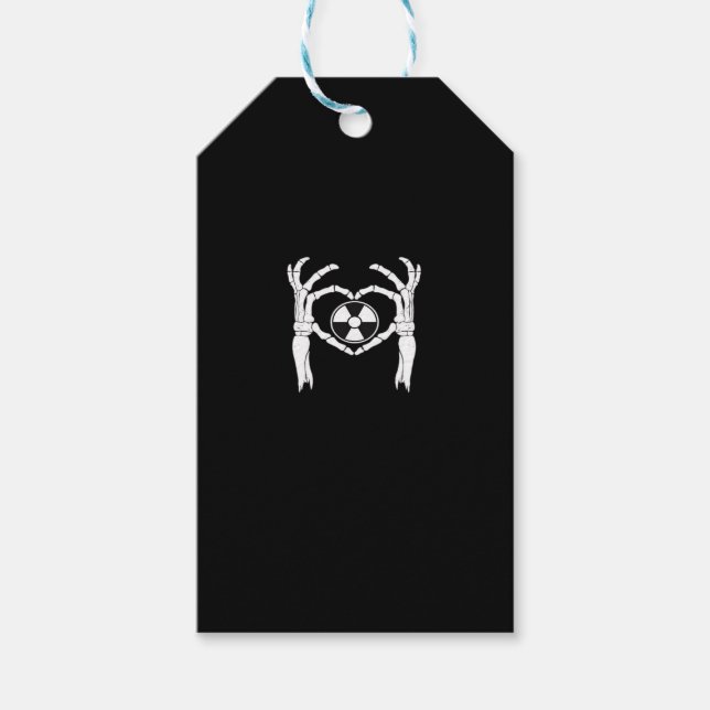 Radiologie X-Ray Tech Heart Shaped Skeleton Hands  Geschenkanhänger (Vorderseite)