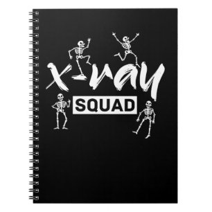 Radiologie Xray Skeleton Squad Funny Radiologist Notizblock