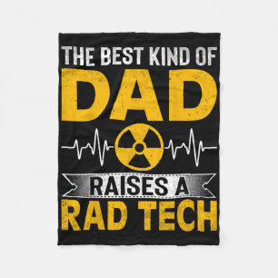 Radiologie Xray Techs Vater Der beste Vater hebt Fleecedecke