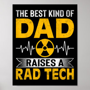 Radiologie Xray Techs Vater Der beste Vater hebt Poster
